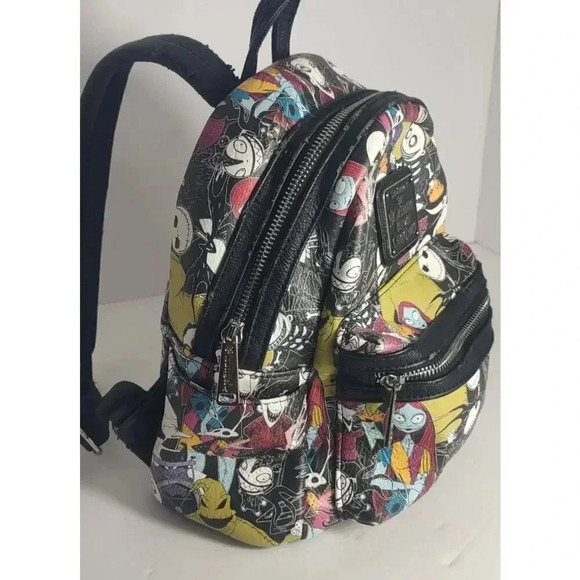 Disney Loungefly Mini Backpack Nightmare Before Christmas Vintage Tim Burtons - Picture 4 of 14